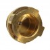 Втулка (гайка) уплотнительная для монтажа привода трехходового клапана латунь арт. 50101017 